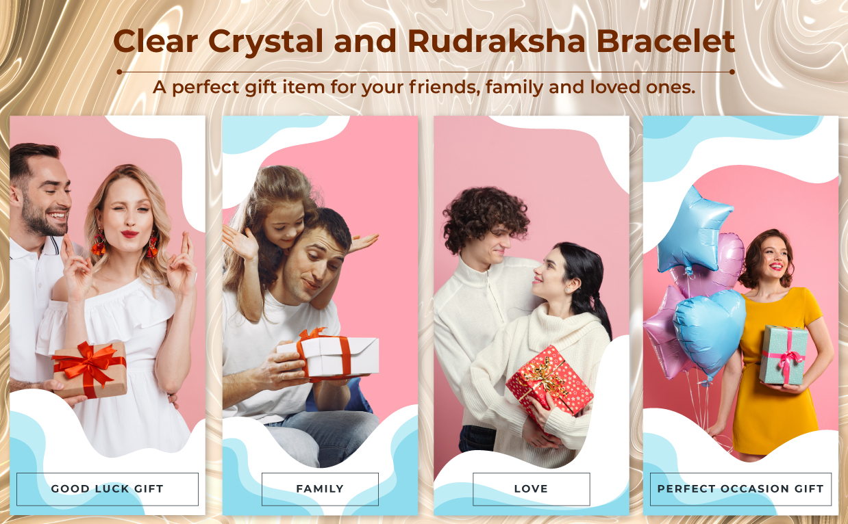 Crystal Rudraksha Bracelet