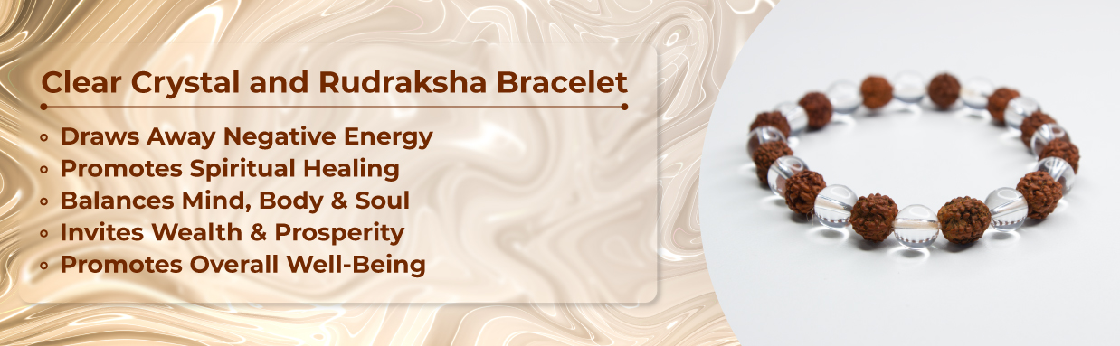 Crystal Rudraksha Bracelet