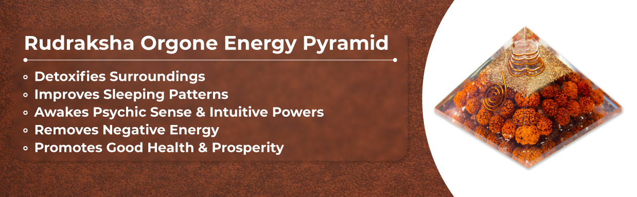Rudraksha Orgone Energy Pyramid