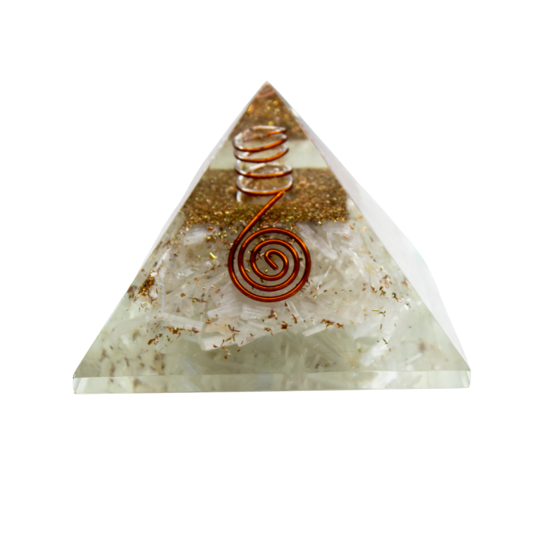 Selenite Orgone Energy Pyramid