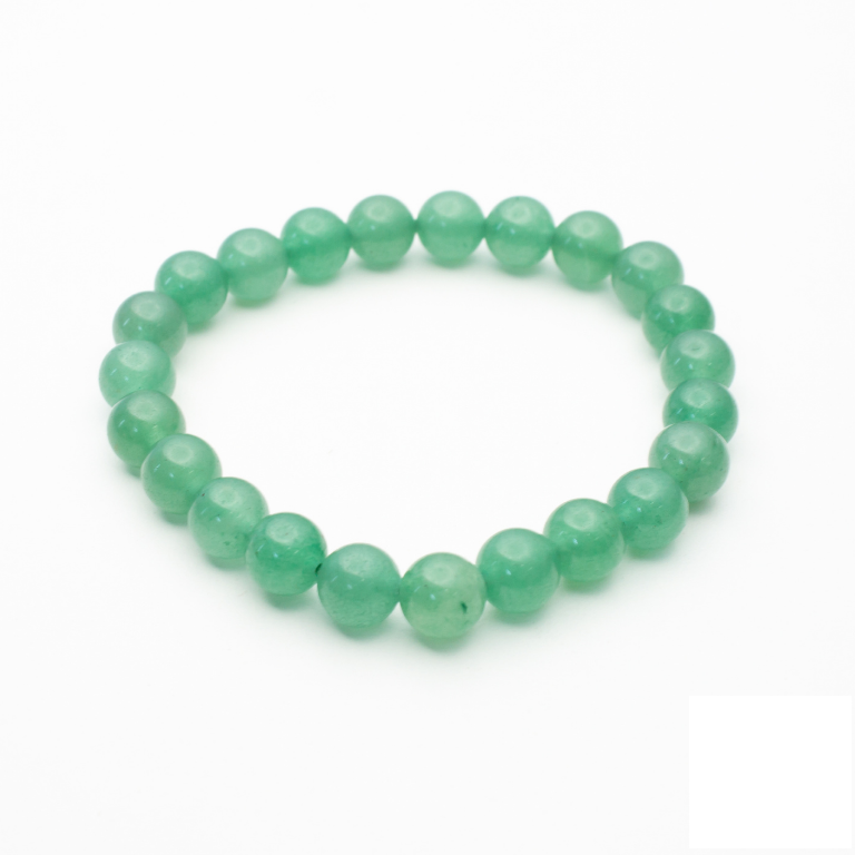 Green Aventurine Bead Bracelet - Money, Career Success, Grief & Lose – Moon  Pebbles