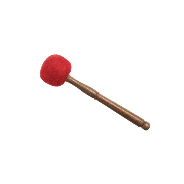 Handcrafted Red Wool Mallet