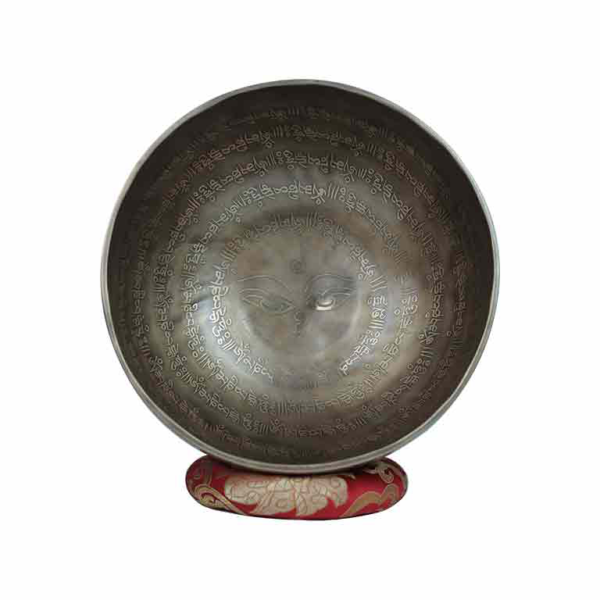 Tibetan Buddha Eye Mantra Etching Carving Singing Bowl