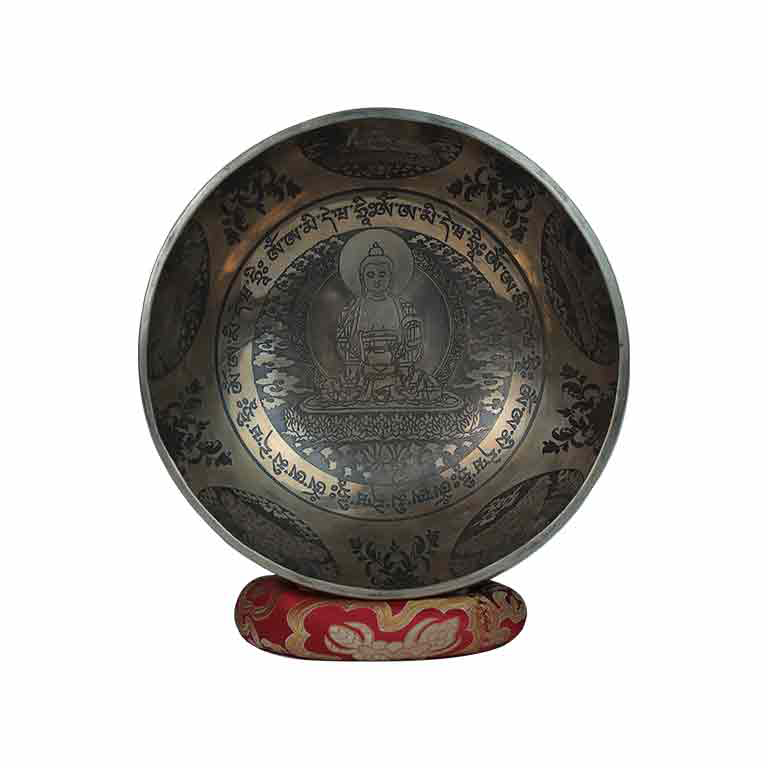 Tibetan Buddha Hand Etching Singing Bowl
