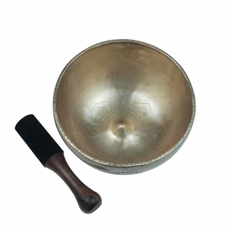 Tibetan Lingam Etching Singing Bowl